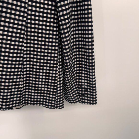 Banana Republic Long & Lean bi-stretch Womens Blazer Black plaid Size 12 career - Picture 11 of 11